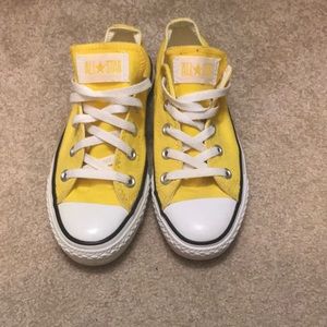 Yellow Converse sneakers